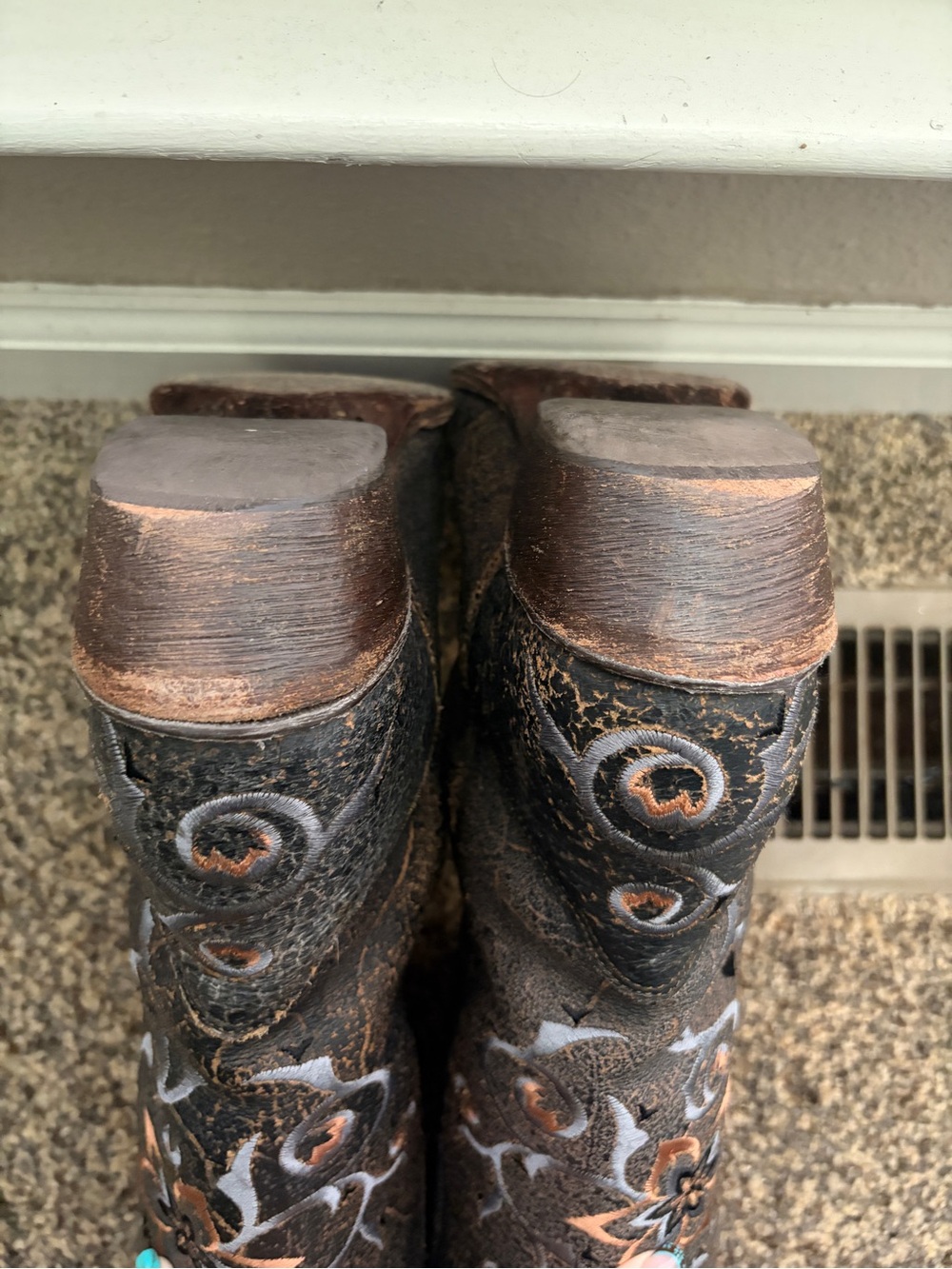 Rocky Brand Handhewn Boots- Floral Embroidered - Picture 6 of 9